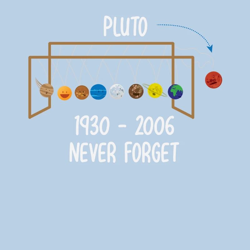 Never Forget RIP Pluto Planet Space Gift