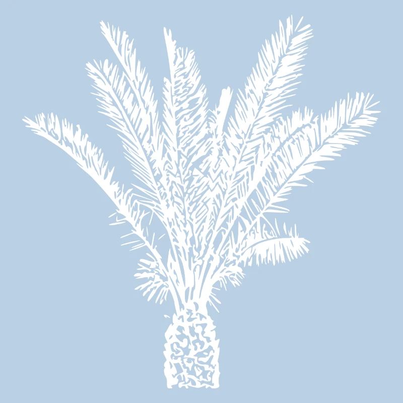 Palm Tree White