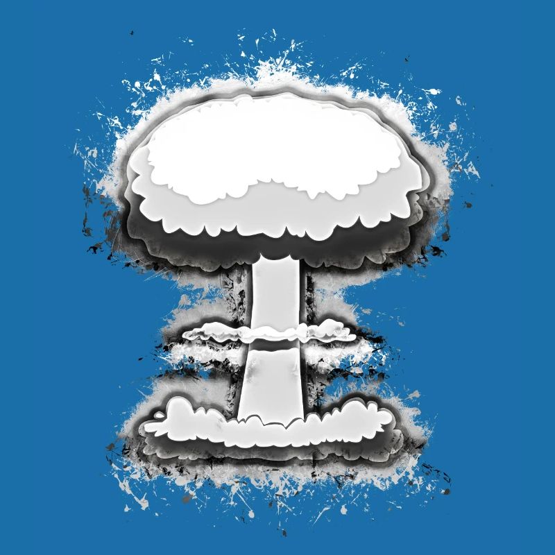 Explosion nuklear hell glühend