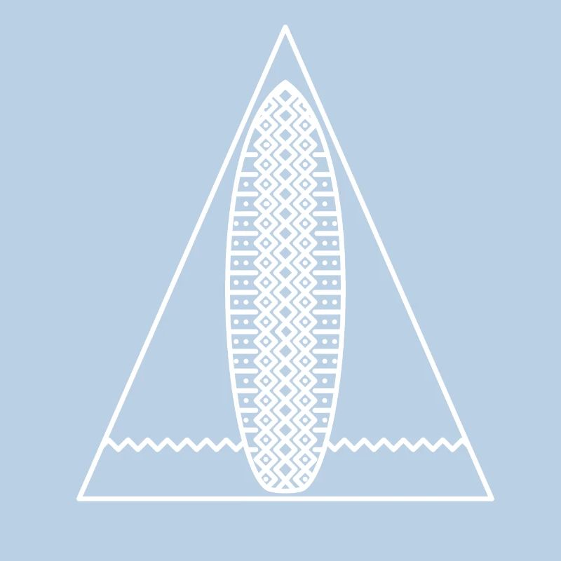 Surf Triangle (monochrome blanc)