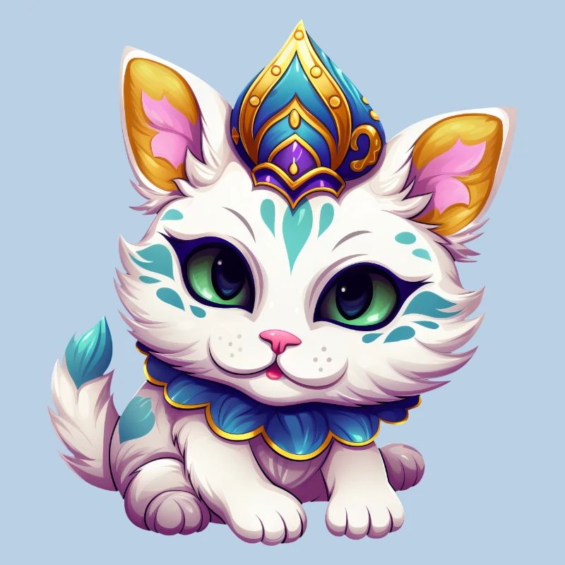 Bande dessinée de carnaval de chat de Mardi Gras
