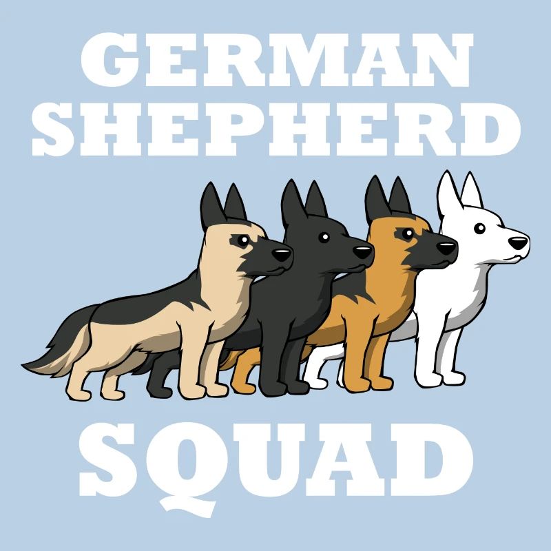 Team German Shepherd saying Squad Dog