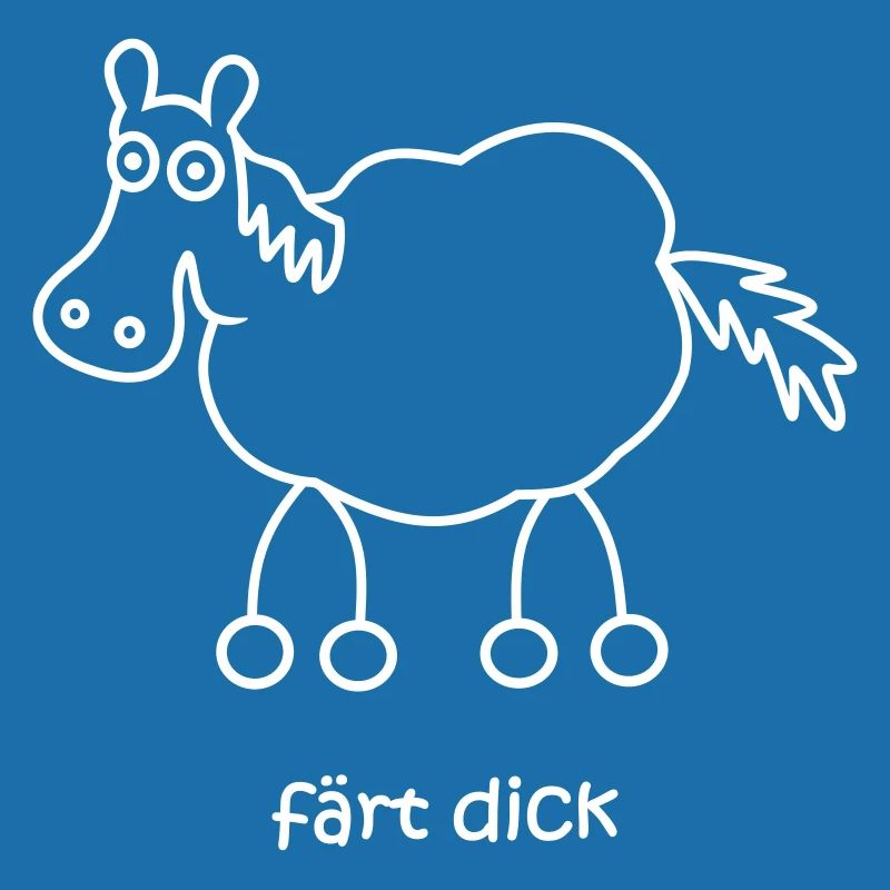 färt dick, färt, fertig, Pferd dick, dickes Pferd