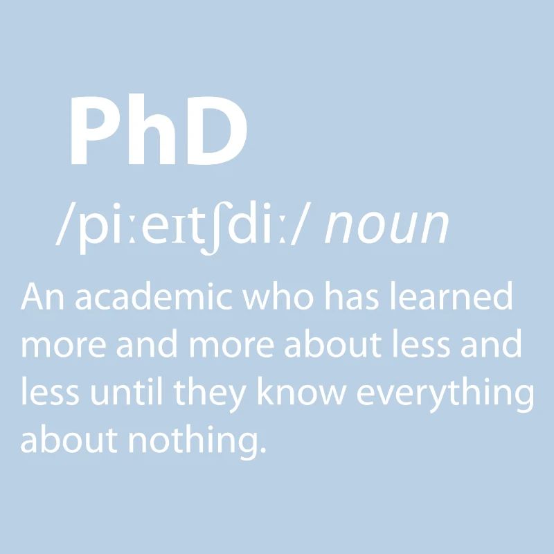 PhD Funny Dictionary Definition