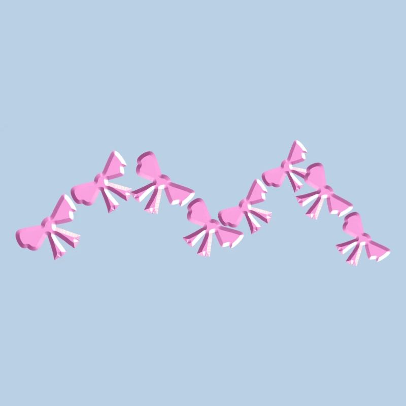 schleife symbol fliege eckig pink