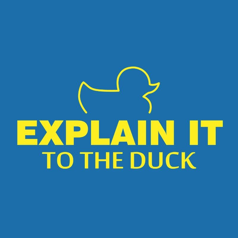 Explain it to the duck Nerd Programmierer Geschenk