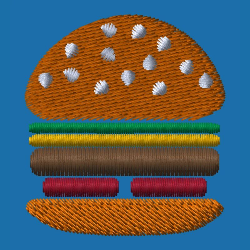 Burger bestickt