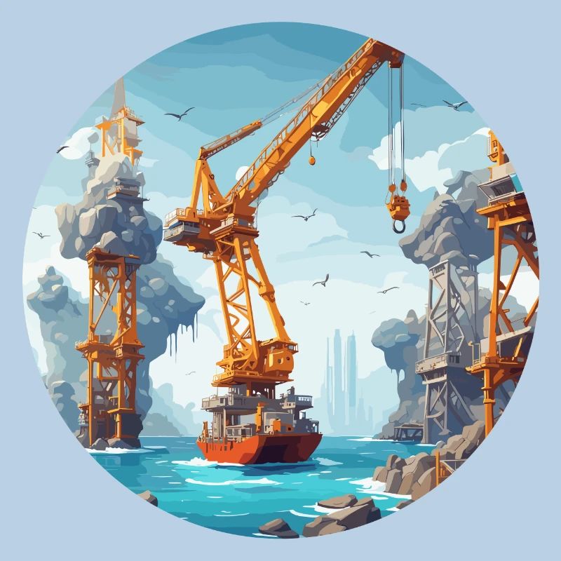 Kran / Baustelle / Seilwinde / Kransystem