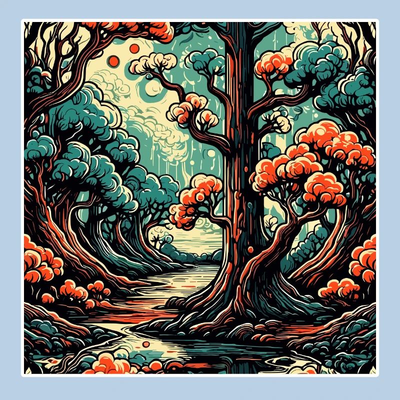 Forest / Psychedelic / Trees / Wilderness / Goa