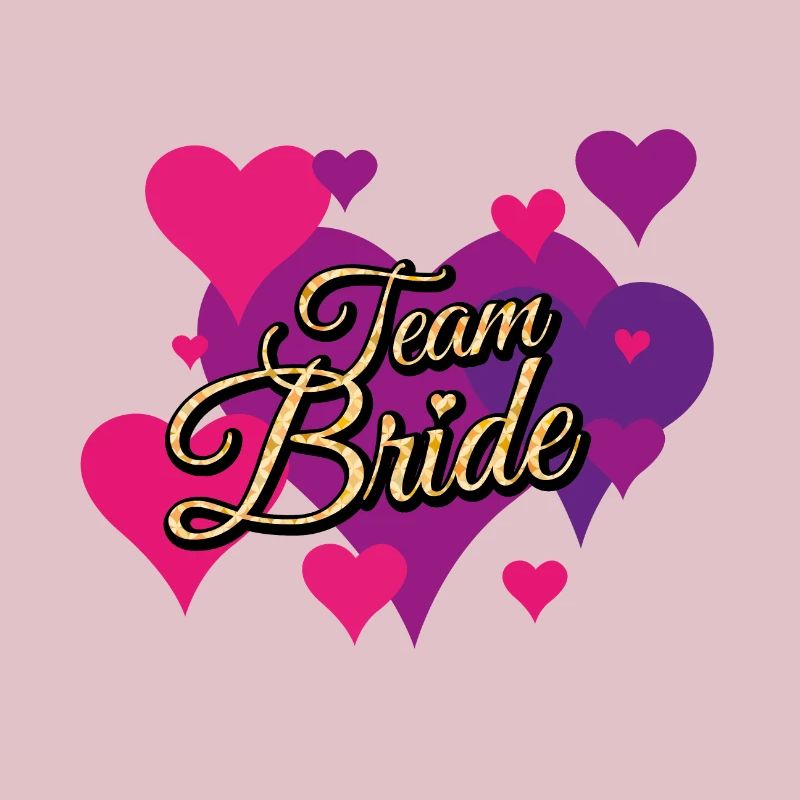 Team Bride Glitter Pattern