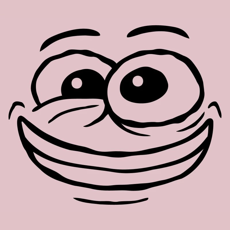 Design crazy comic face