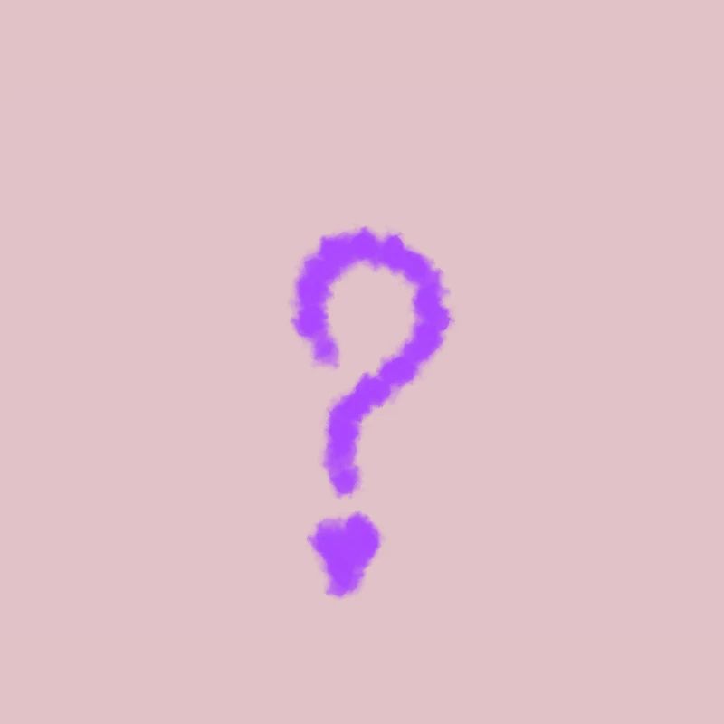 Conception des points d’interrogation violet