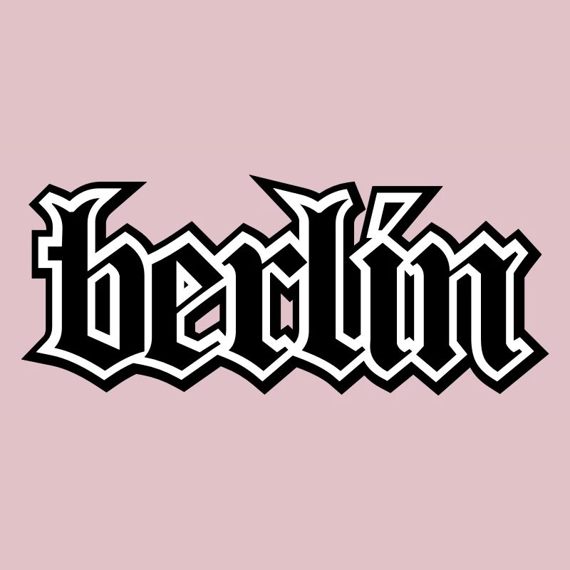 Berlin lettering Oldschool for Berlin gift