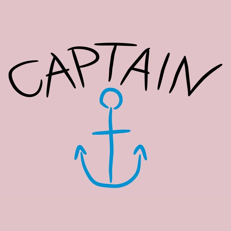 Capitaine ancre Comic Logo