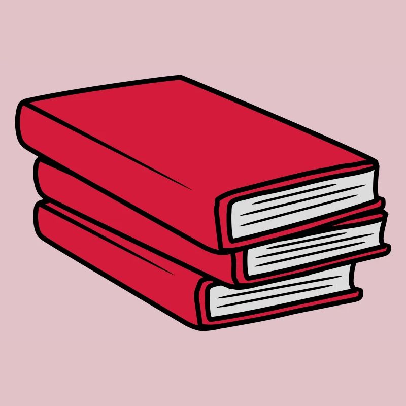 3 Books Stack Design