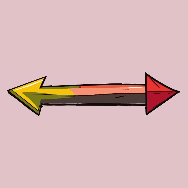 Right and left arrows