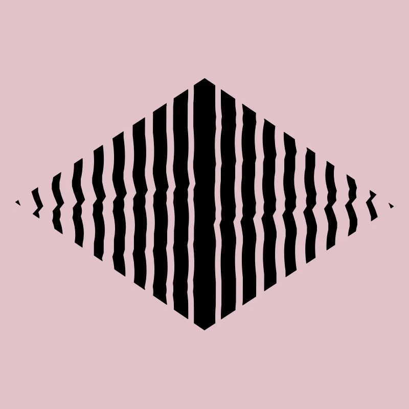 Rhombus shape line pattern many strokes