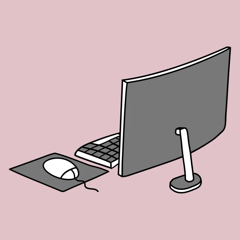 mouse keyboard screen home office office working