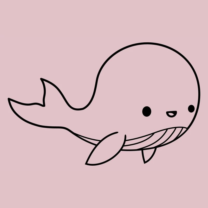 Mignon bébé baleine