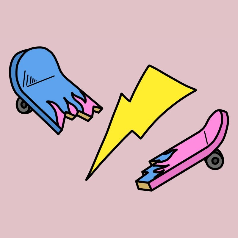 Broken skate