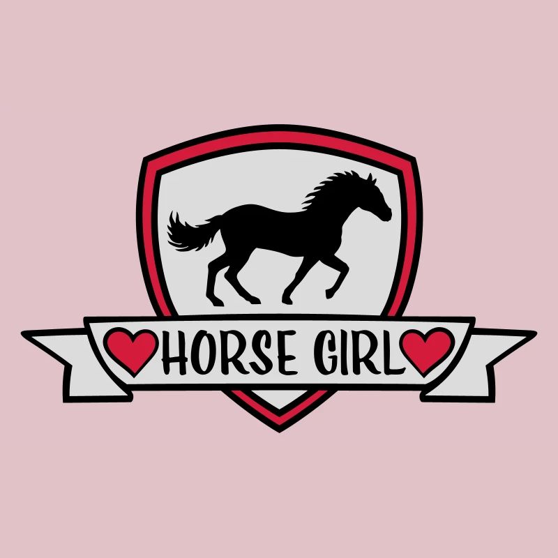 Conception de citation de fille de cheval