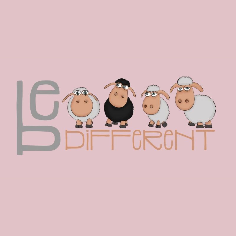 Little Be Different Sheep - Unique et différent