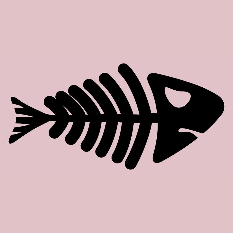 fish skeleton bone tail