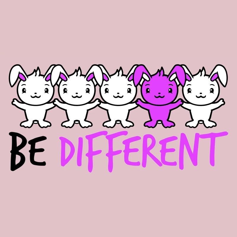 5 Bunny Friends Différence Soyez différent
