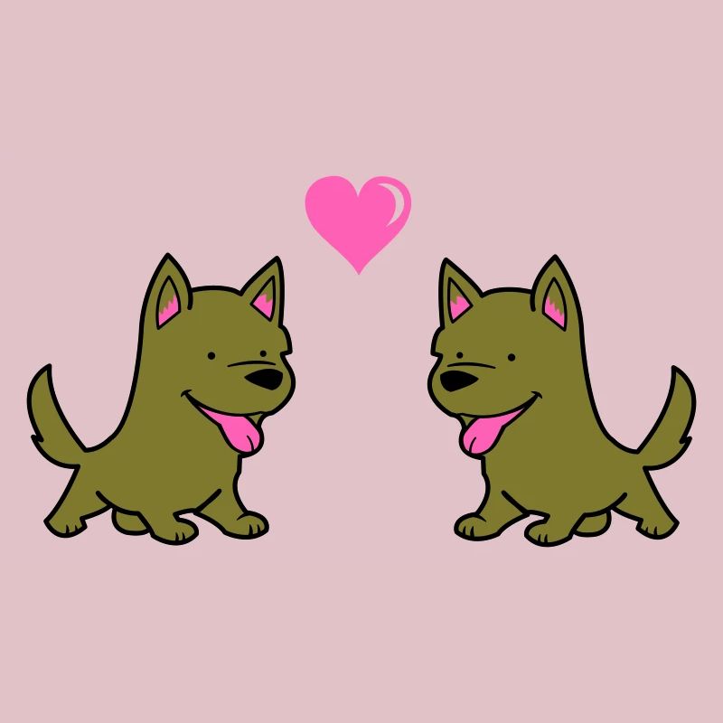 hund comic liebe