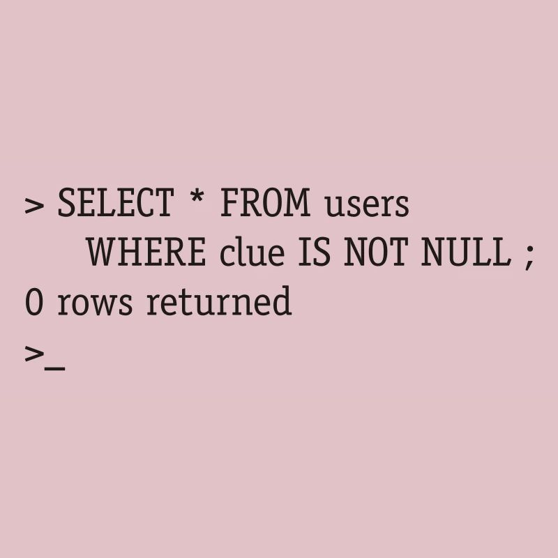 SQL No Clue