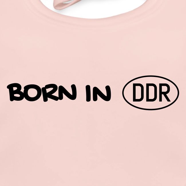 Born in DDR schwarz einzeilig