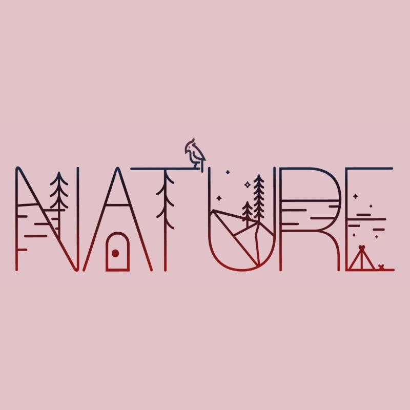 Conception créative de la nature