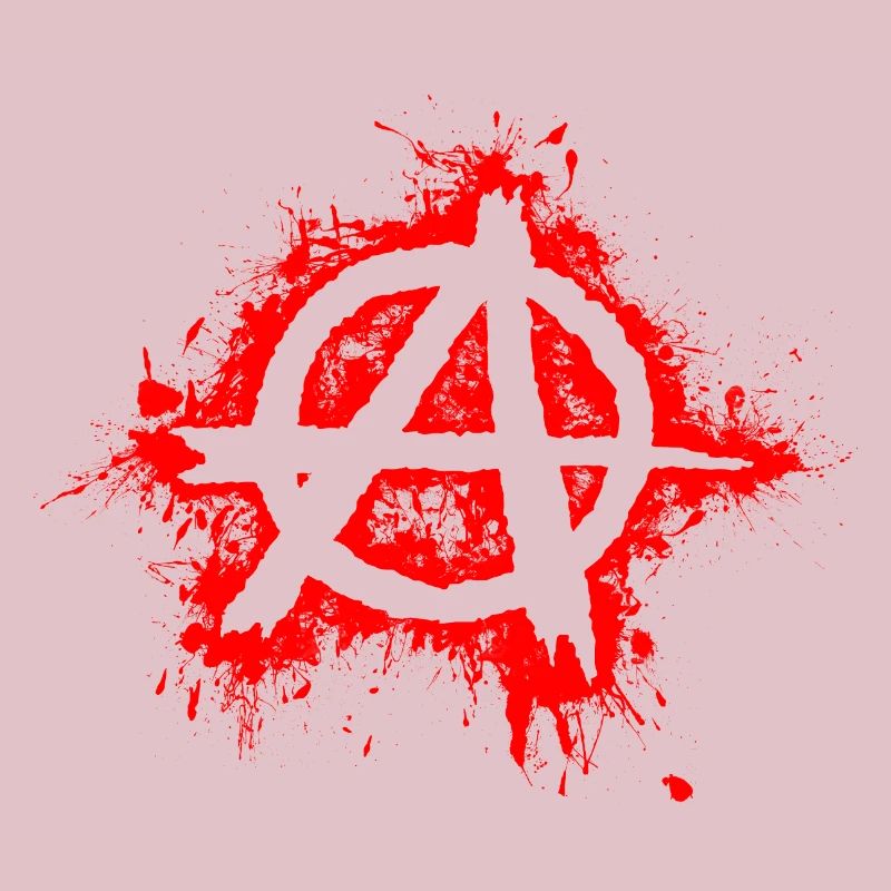Anarchy / Anarchy, red splashes