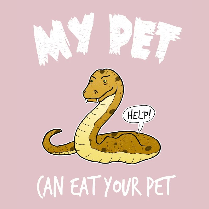 Cadeau drôle d'animal familier de python de serpent