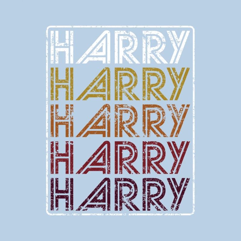 Harry Retro Wordmark Pattern Distressed Geschenk