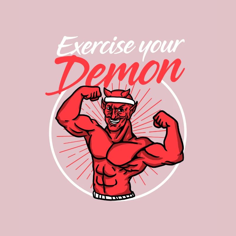 Exercise your demon demon exercise workout gift
