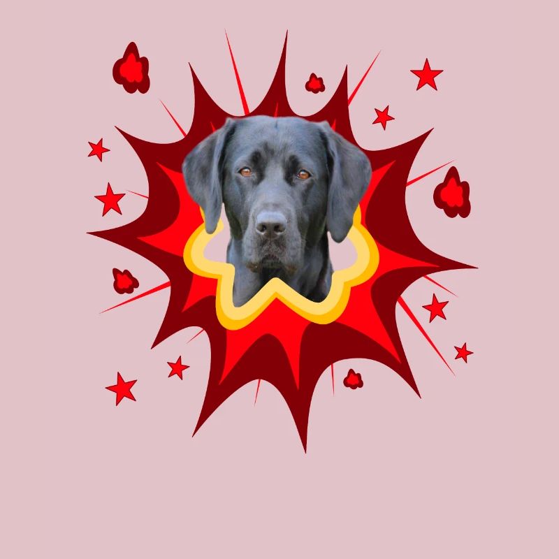 Comic Hund Design - Pow - Labrador