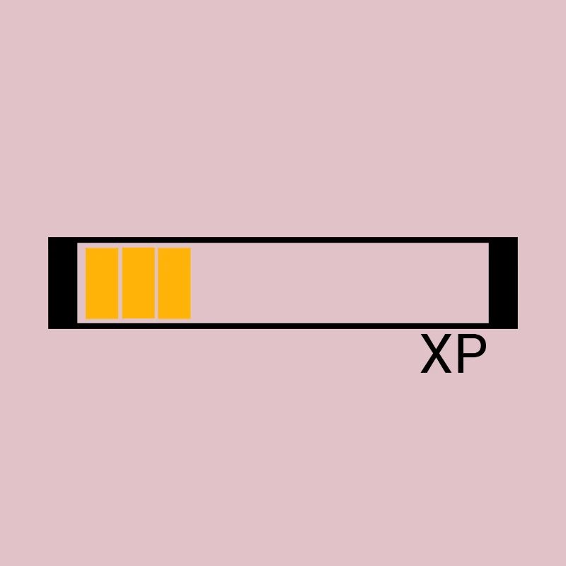 XP experience points design for nerd and geek
