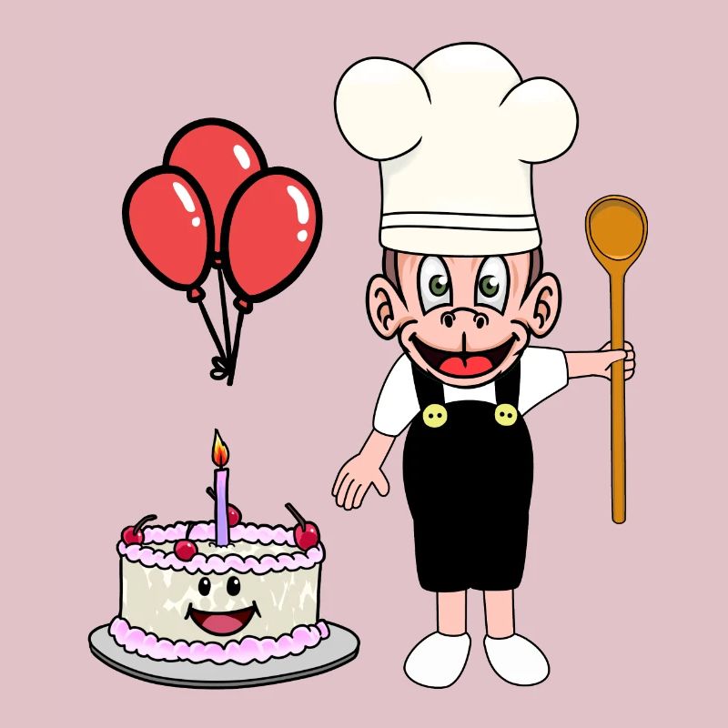 Monkey Monkey Birthday Baker Cake