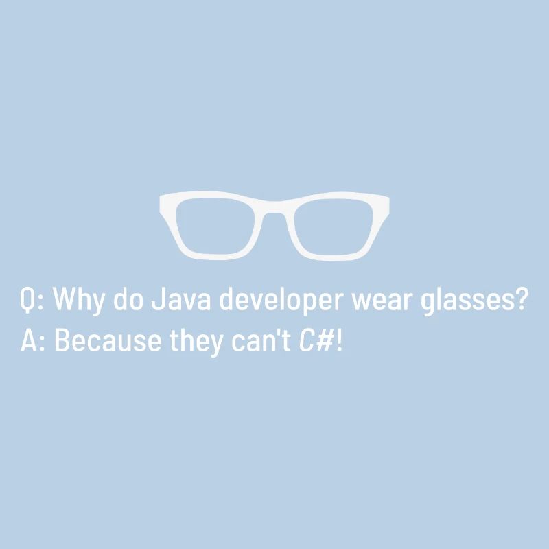 Why Do Java Programmers Wear Glasses?