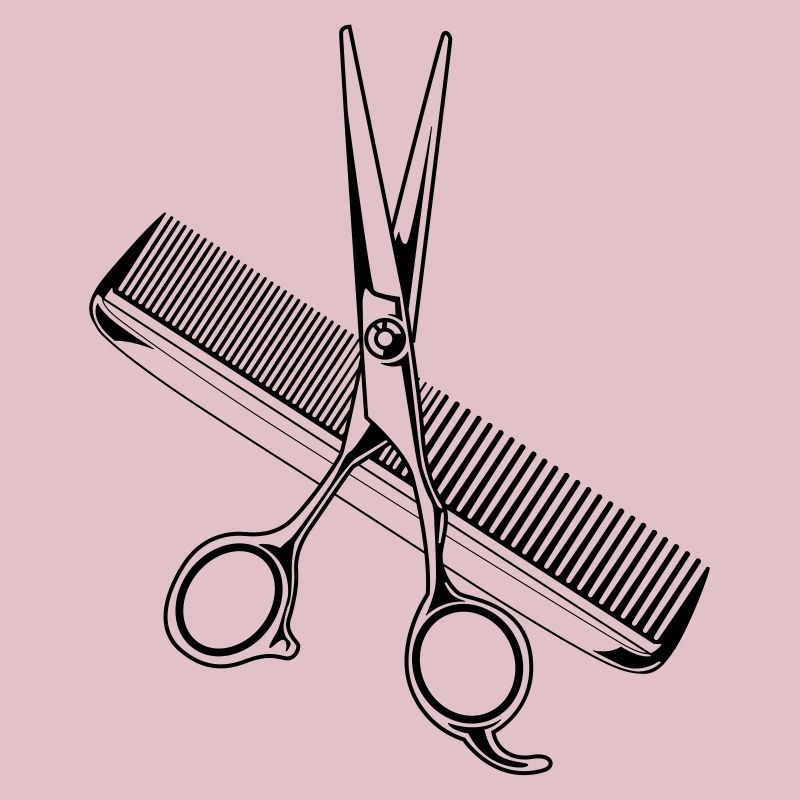 scissors comb stylist icon