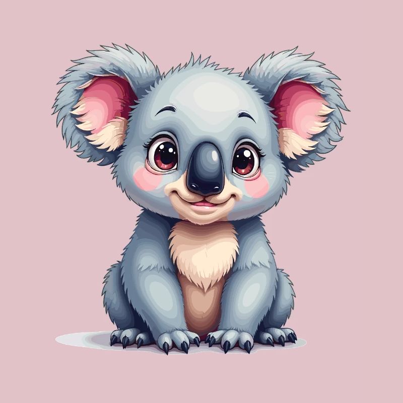 Conception de dessin animé d’ours koala mignon