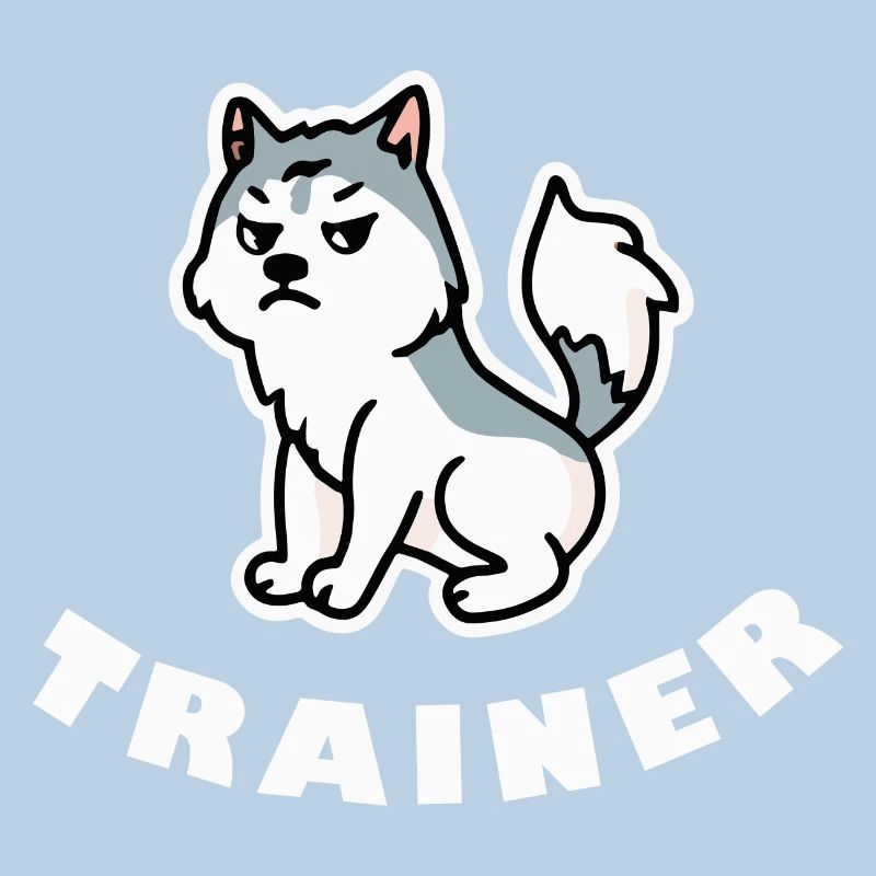Husky trainer Grumpy dog Malamute