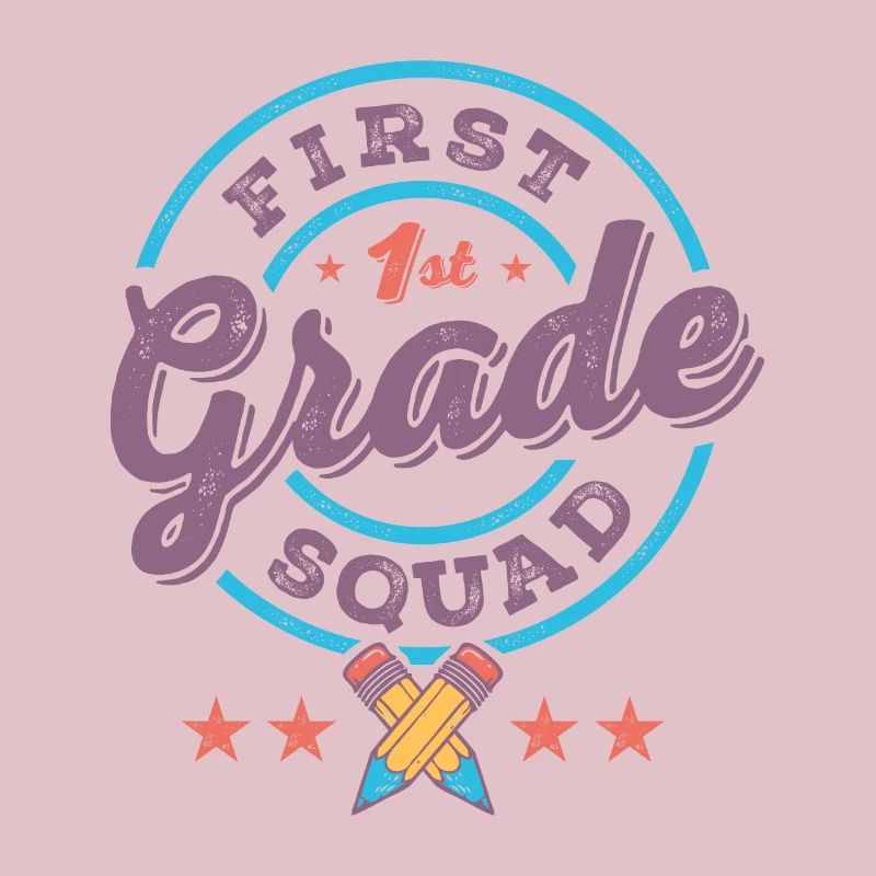 First 1st Grade Squad Team Back To School Teacher