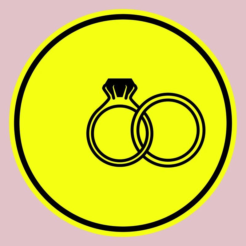 Wedding rings symbol