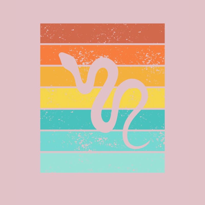 Snake Retro Reptile Python Gift idea