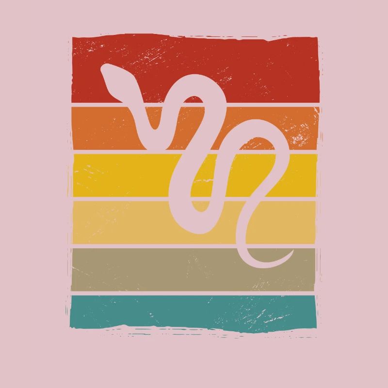 Snake Retro Reptile Python Gift idea