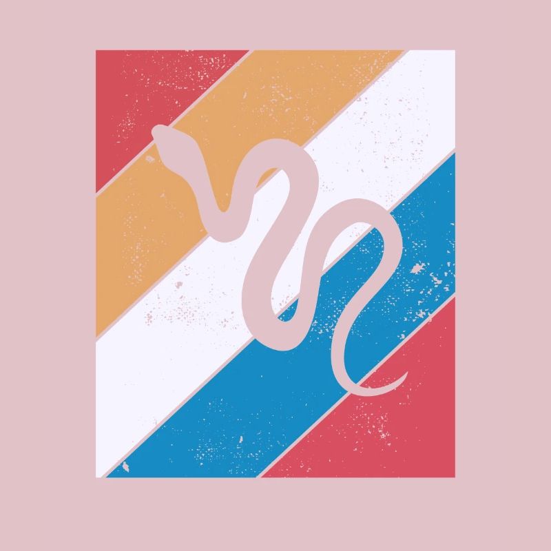 Snake Retro Reptile Python Gift idea