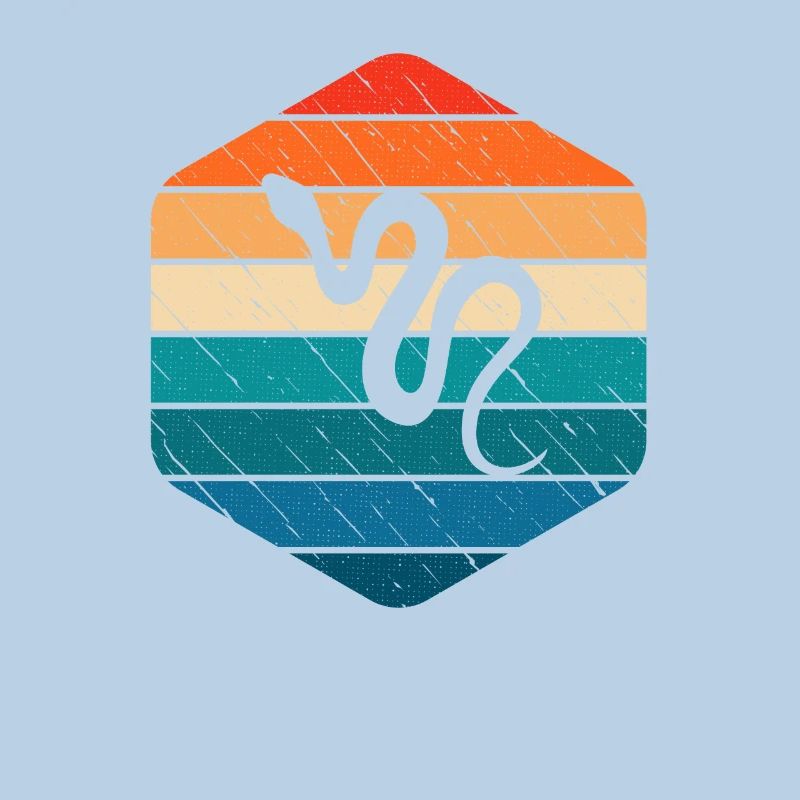 Snake Retro Reptile Python Gift idea