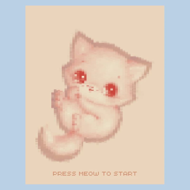 8bit Pixel chat mignon